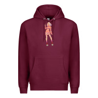 Burgundy colorful girl Premium Hoodie - TumblerDesignByShophia