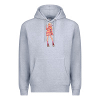 Heather Grey colorful girl Premium Hoodie - TumblerDesignByShophia