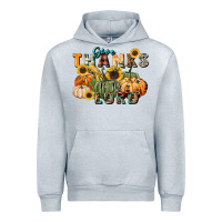 Heather Grey give thanks to the lord Urban Hoodie - FaDigitalArtStudio