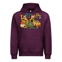 Mauve Wine give thanks to the lord Urban Hoodie - FaDigitalArtStudio
