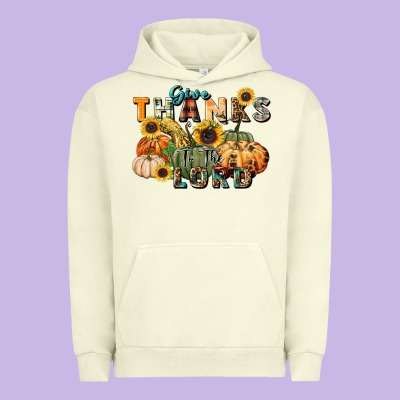 Give Thanks To The Lord Urban Hoodie Designed By Fadigitalartstudio