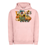 Pigment Salmon give thanks to the lord Urban Hoodie - FaDigitalArtStudio