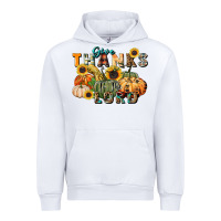 White give thanks to the lord Urban Hoodie - FaDigitalArtStudio
