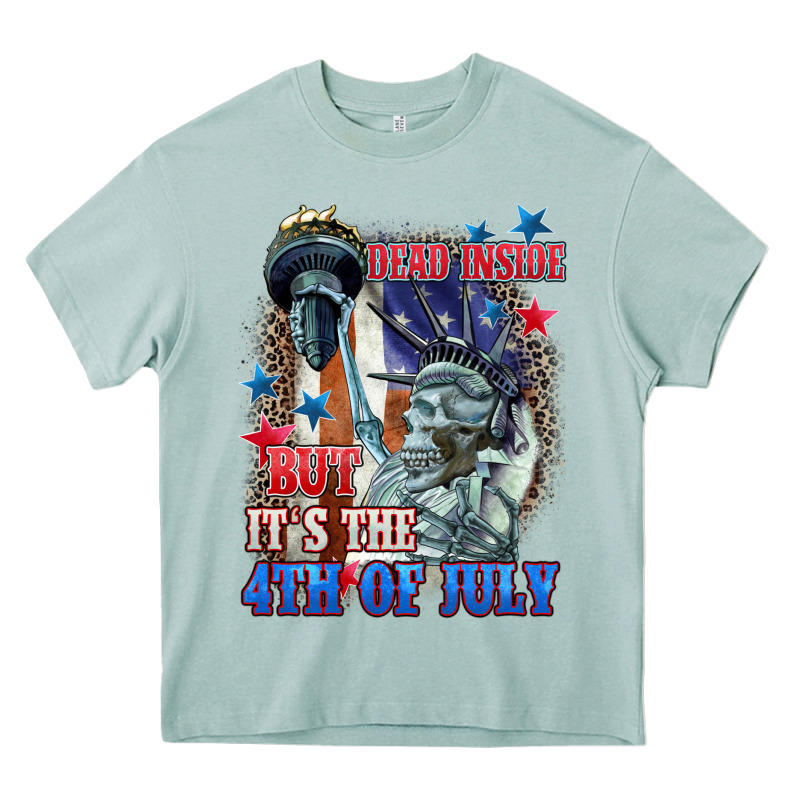 Dead Inside But It's The 4th Of July Heavy Core Tee by CowGirlArtShop | Teevron