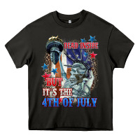 Asphalt Dead inside but it's the 4th of July Heavy Core Tee - CowGirlArtShop