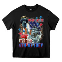 Black Dead inside but it's the 4th of July Heavy Core Tee - CowGirlArtShop