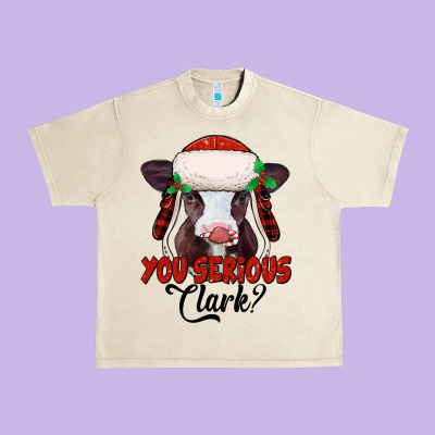 You Serious Clark Baby Cow Urban Heavy Tee Designed By Jasminsmagicworld
