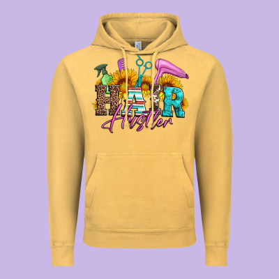Hair Hustler Hairstylist Vintage Hoodie Designed By Artiststas