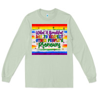 Matcha what a beautiful day to respect other people's pronouns  tumbler Long Sleeve Tee - JahusDesignShop