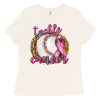 Bone Tackle Cancer Baseball Ladies Tee - texasbilliewilder