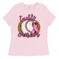 Bubblegum Pink Tackle Cancer Baseball Ladies Tee - texasbilliewilder