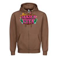 Chestnut vibrant fiesta typography Zipper Hoodie - LillyAllenDesigns