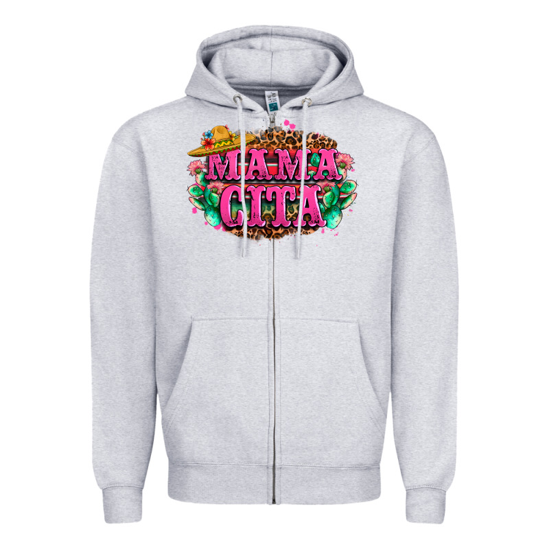Vibrant Fiesta Typography Zipper Hoodie by LillyAllenDesigns | Teevron