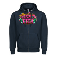 Navy vibrant fiesta typography Zipper Hoodie - LillyAllenDesigns