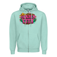 Seafoam vibrant fiesta typography Zipper Hoodie - LillyAllenDesigns