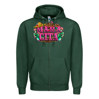 Sports Green vibrant fiesta typography Zipper Hoodie - LillyAllenDesigns
