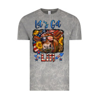 Cloud Rock let's get lit 4th of july cow Vintage Tee - LillyAllenDesigns