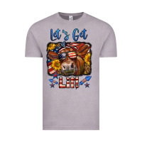 Vintage Zinc let's get lit 4th of july cow Vintage Tee - LillyAllenDesigns