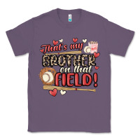 Lavender that's my brother on that field  baseball Classic Tee - MaliasSmallBusiness