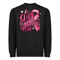 Black a cure fighting for Heavyweight Sweatshirt - MaliasSmallBusiness