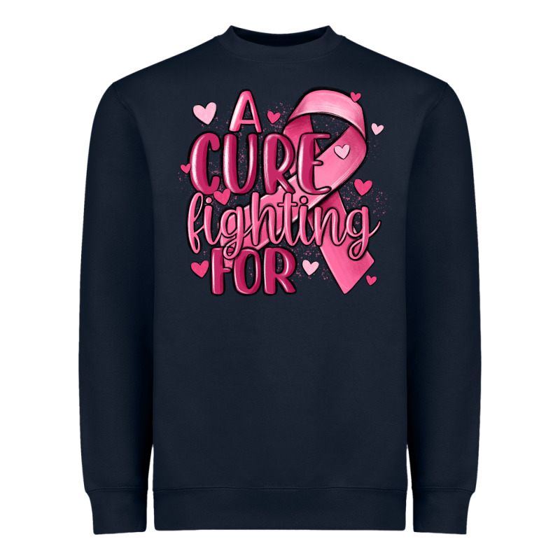 A Cure Fighting For Heavyweight Sweatshirt by MaliasSmallBusiness | Teevron
