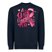 Navy a cure fighting for Heavyweight Sweatshirt - MaliasSmallBusiness