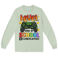 Matcha level 100 days of school completed Long Sleeve Tee - MaliasSmallBusiness