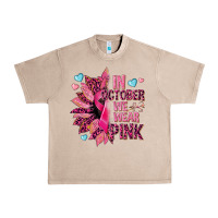 French Oak In october we wear pink Urban Heavy Tee - NancyCooperArtShop