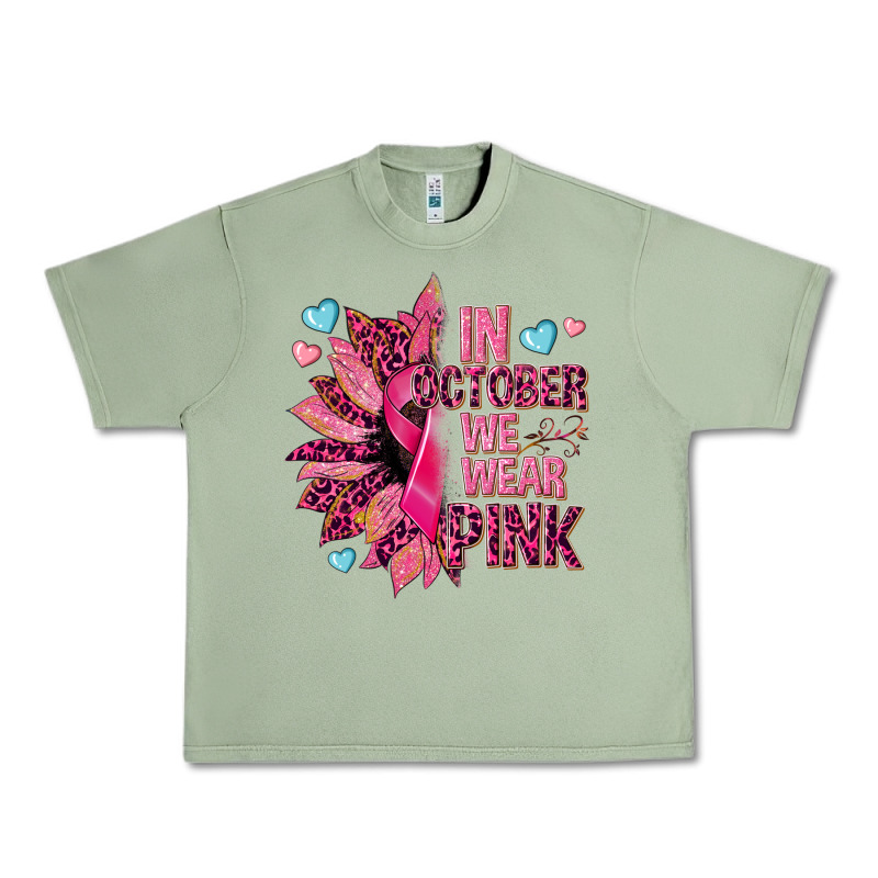 In October We Wear Pink Urban Heavy Tee by NancyCooperArtShop | Teevron