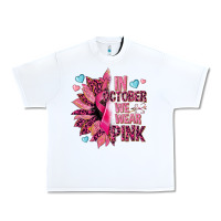White In october we wear pink Urban Heavy Tee - NancyCooperArtShop