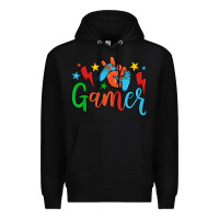 Black gamer Premium Hoodie - JahusDesignShop