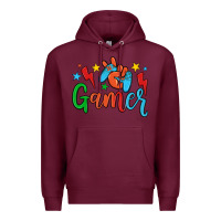 Burgundy gamer Premium Hoodie - JahusDesignShop