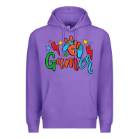 Purple gamer Premium Hoodie - JahusDesignShop