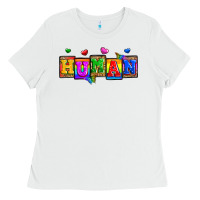 White pride human Ladies Tee - Zillion Design Studio