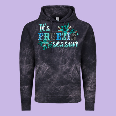 It's Freezin' Season Vintage Hoodie Designed By Adodesignshop