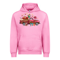 Fuchsia Pink Western Valentines Day Truck Photography Love Side Urban Hoodie - FaDigitalArtStudio