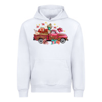 White Western Valentines Day Truck Photography Love Side Urban Hoodie - FaDigitalArtStudio