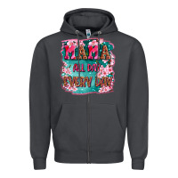 Smoke mama all day everyday Zipper Hoodie - LillyAllenDesigns