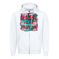 White mama all day everyday Zipper Hoodie - LillyAllenDesigns