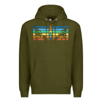 Army Green retro summer Premium Hoodie - TumblerDesignByShophia