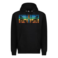 Black retro summer Premium Hoodie - TumblerDesignByShophia