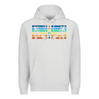 Dove Grey retro summer Premium Hoodie - TumblerDesignByShophia
