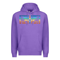 Purple retro summer Premium Hoodie - TumblerDesignByShophia