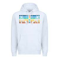 White retro summer Premium Hoodie - TumblerDesignByShophia