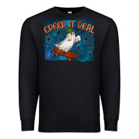 Black Creep It Real Premium Sweatshirt - texasbilliewilder