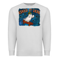 Dove Grey Creep It Real Premium Sweatshirt - texasbilliewilder