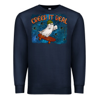 Navy Creep It Real Premium Sweatshirt - texasbilliewilder