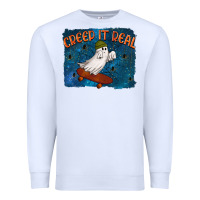 White Creep It Real Premium Sweatshirt - texasbilliewilder