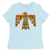 Baby Blue thunderbird Ladies Tee - JahusDesignShop