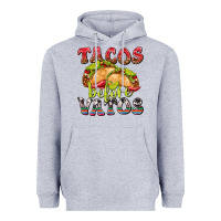 Heather Grey Tacos Before Vatos Heavyweight Hoodie - texasbilliewilder